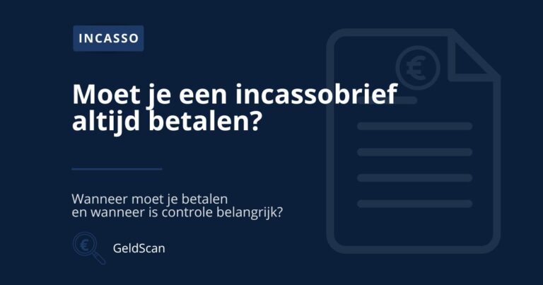 Illustratie van een incassobrief bij artikel over betalen en controleren van schulden.