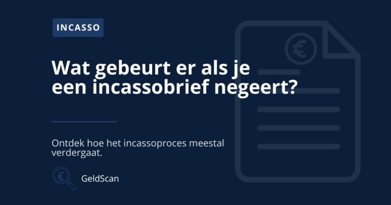 Illustratie van oplopende incassosituatie bij artikel over het negeren van een incassobrief.