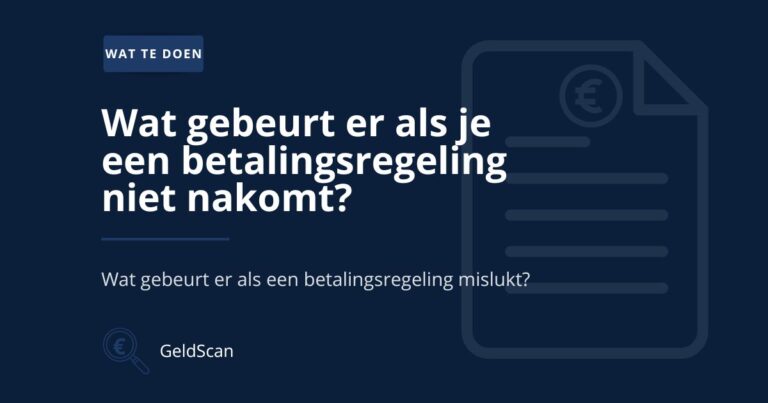 Illustratie van gemiste betalingsregeling bij artikel over vervolgstappen en contact.