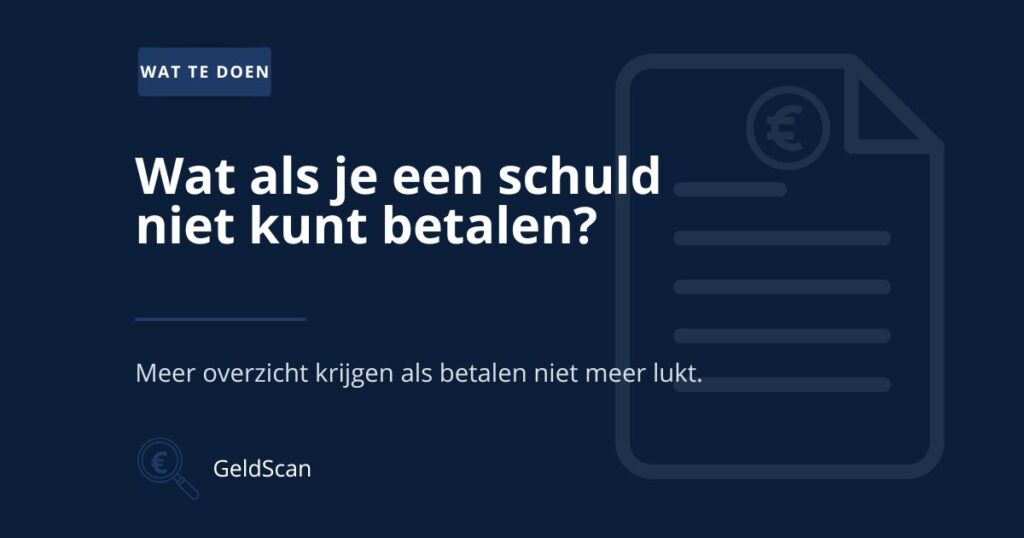Illustratie van financiële problemen en openstaande schulden bij artikel over overzicht terugkrijgen.