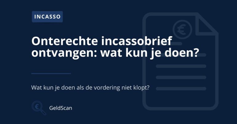 Illustratie van een incassobrief die wordt gecontroleerd omdat de vordering mogelijk niet klopt.